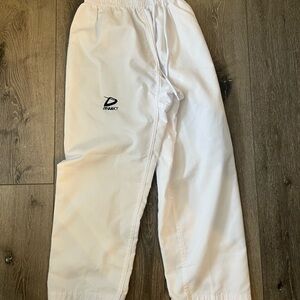 Kids Youth 150 Dynamics Karate Martial Arts Taekwondo Pants White 10